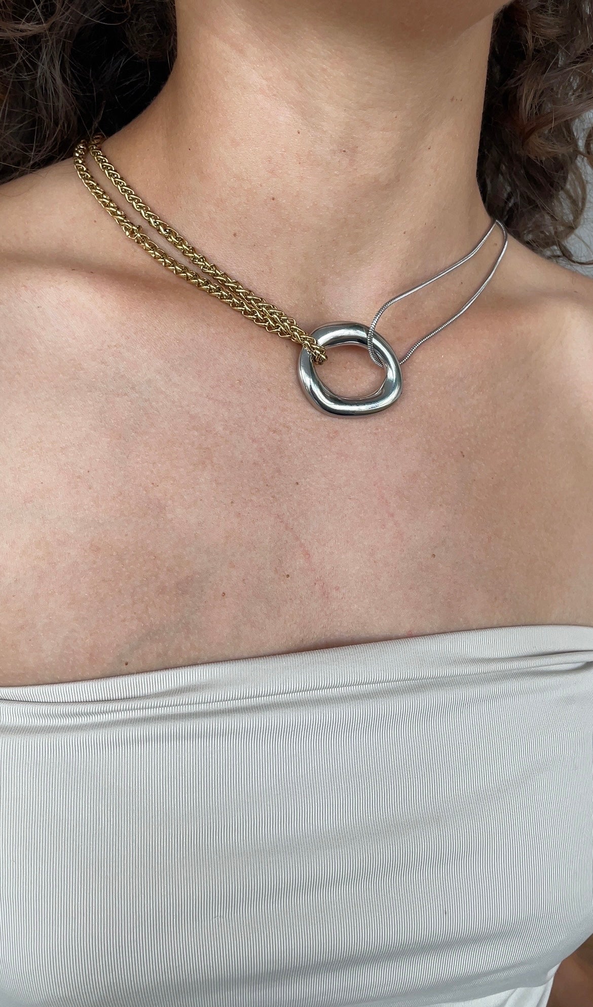 Circular Combined necklace