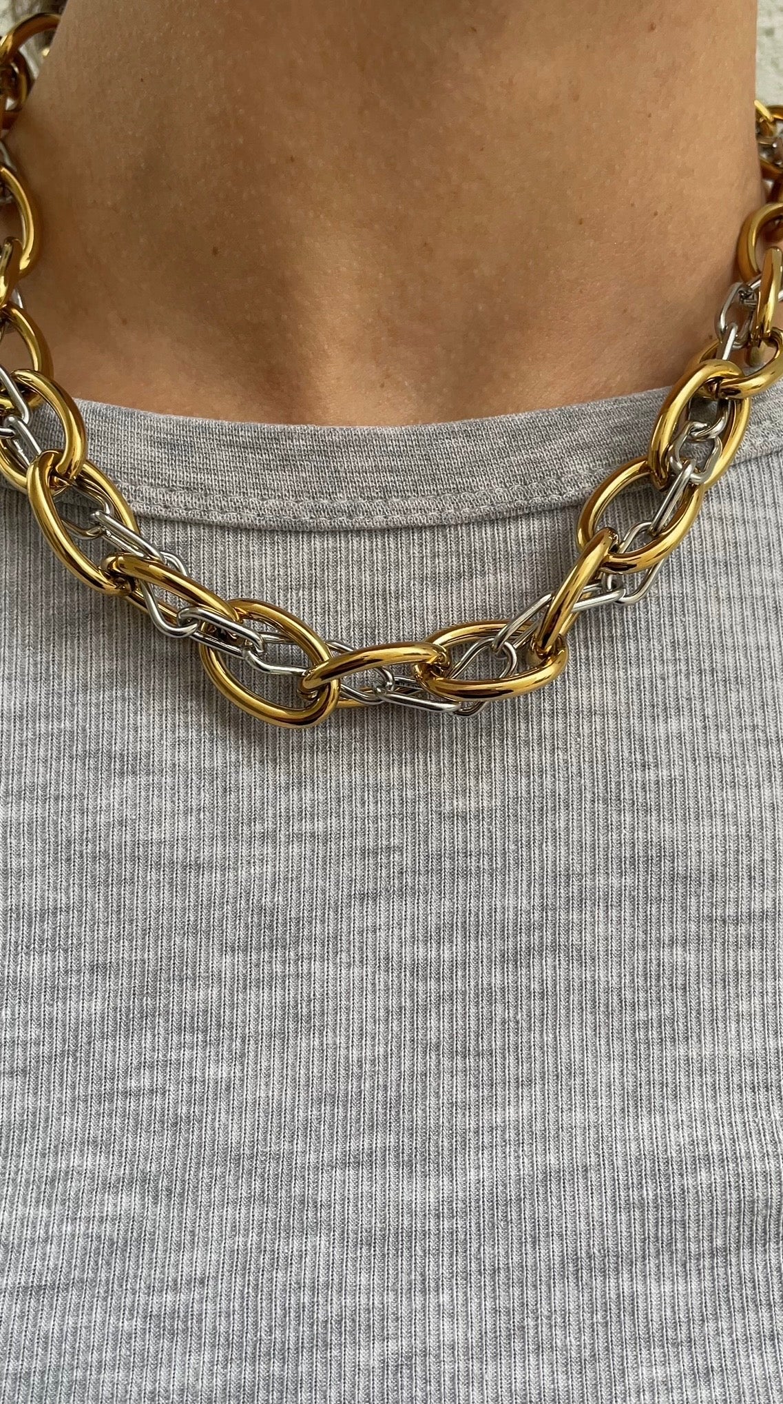 Huge couture necklace