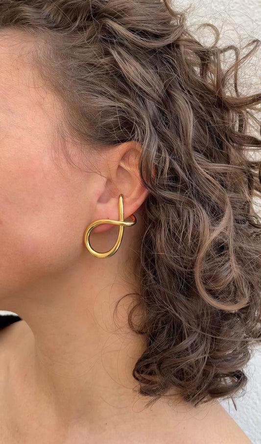 Wrapped earrings