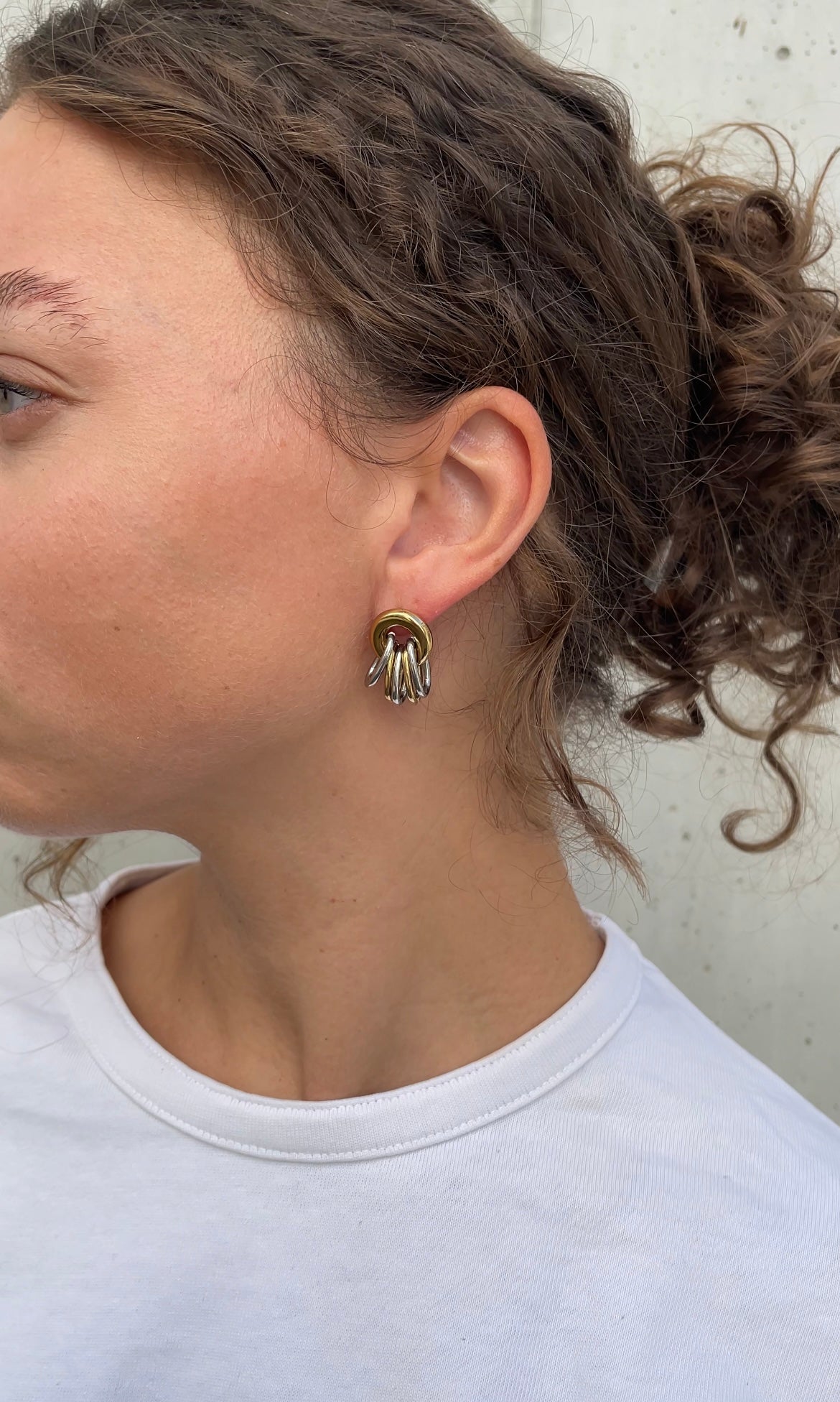 Bicolor earrings