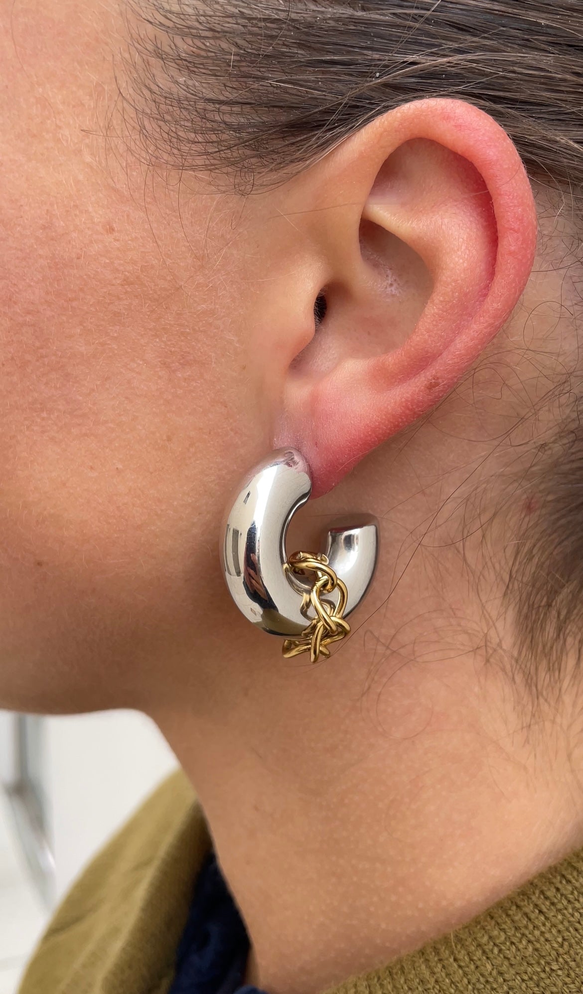 Huge couture hoops