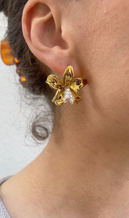 Fleur de Tiaré earrings