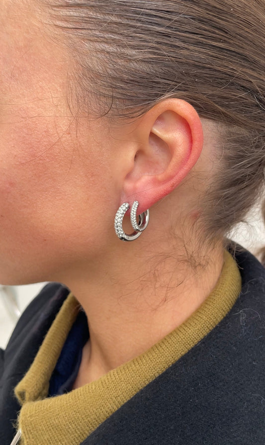 Timeless gems hoops