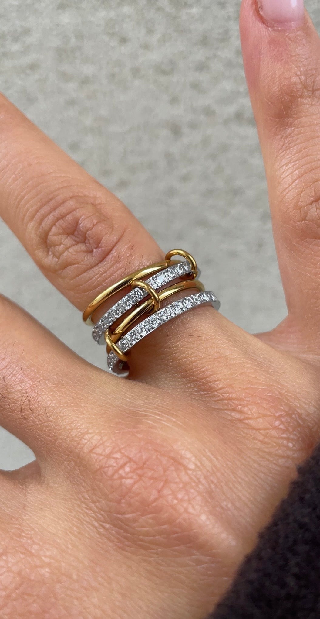 Double couture ring
