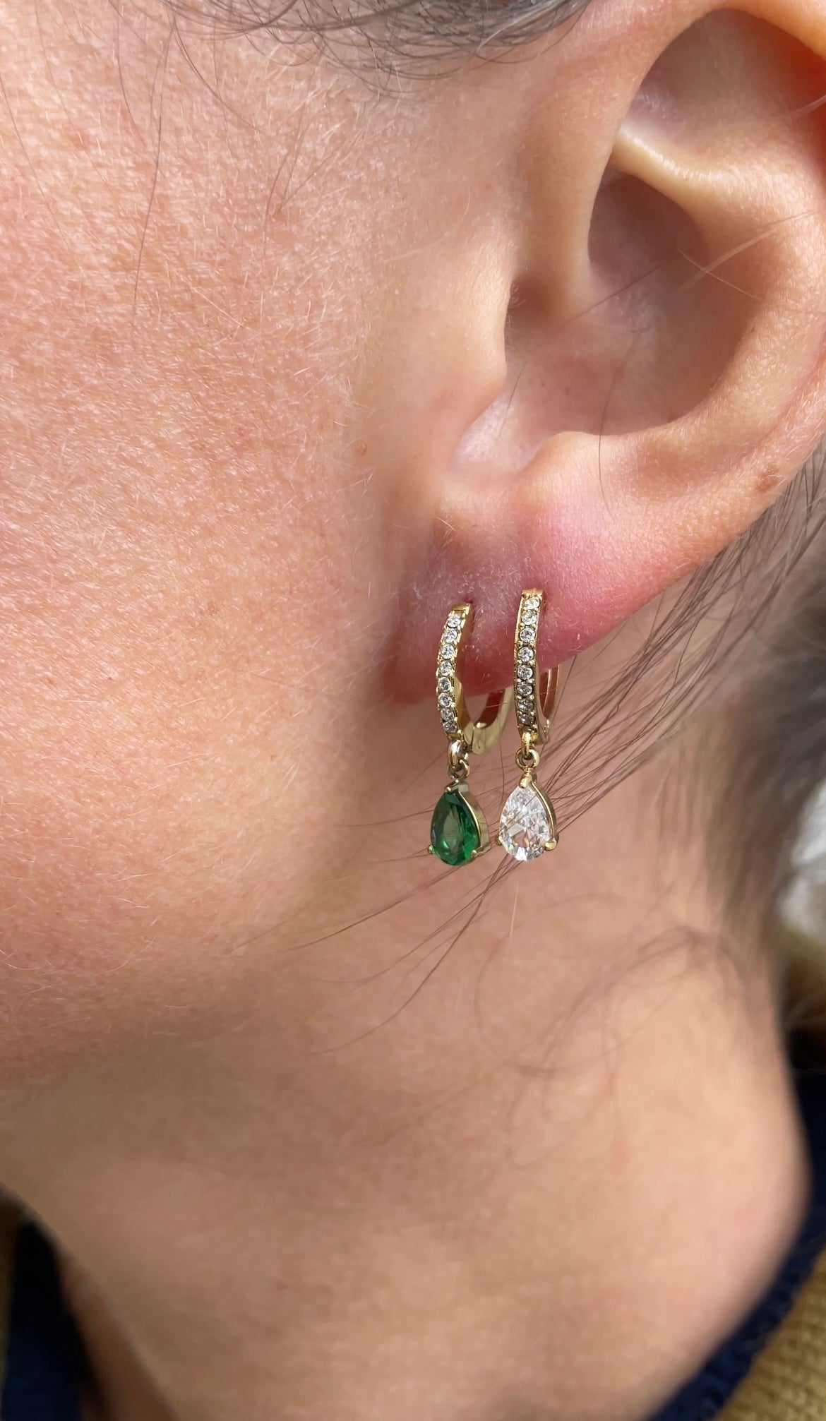 Mono drop earrings