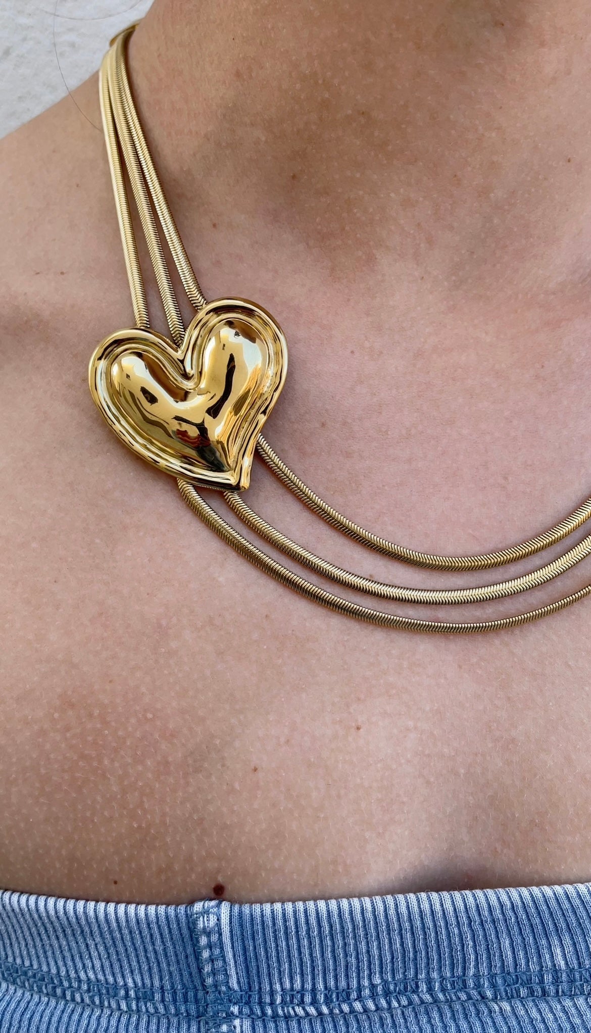 Trio snake necklace