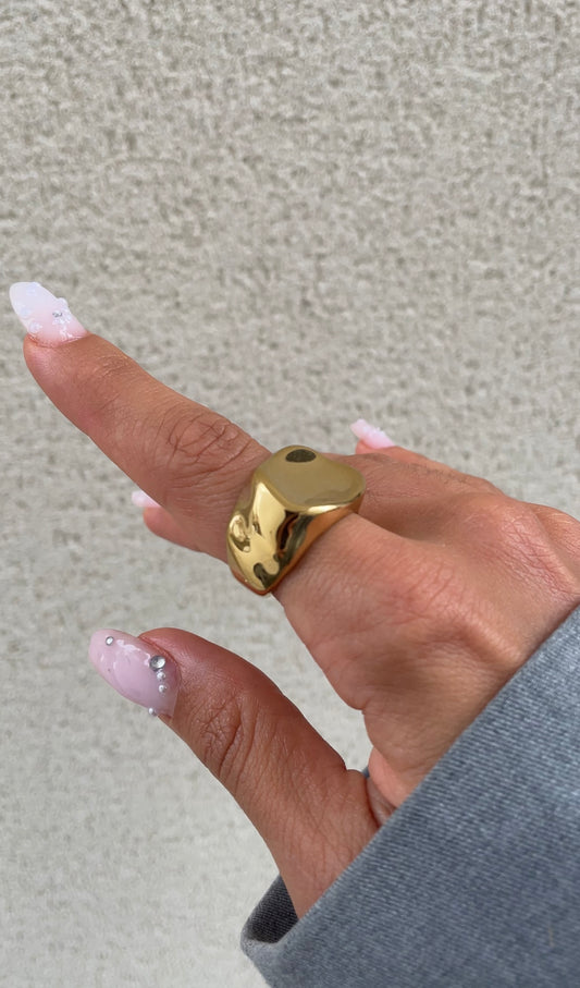 Textured Signet ring