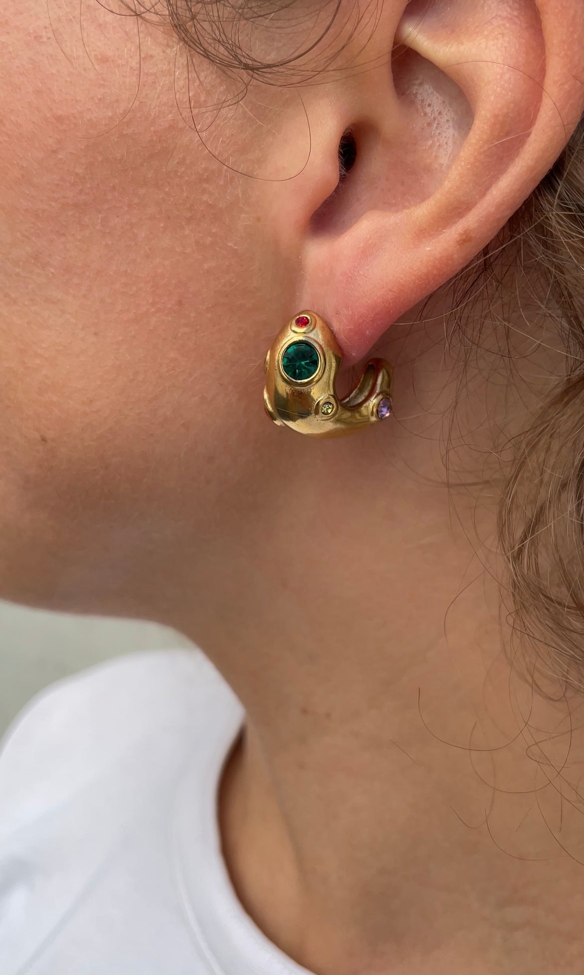 Colored earrings