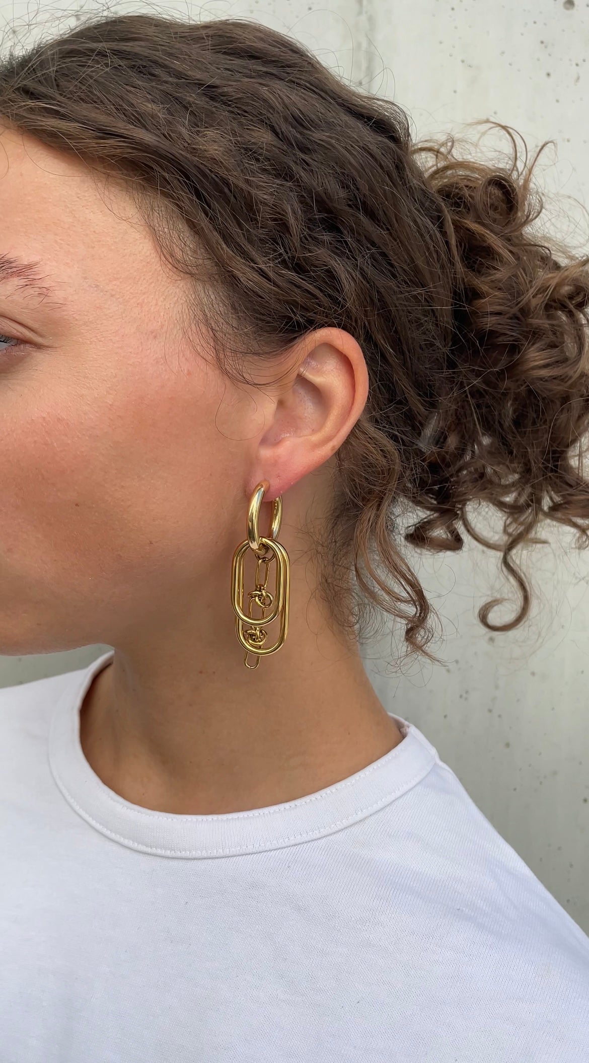 Asymmetric grunge earrings