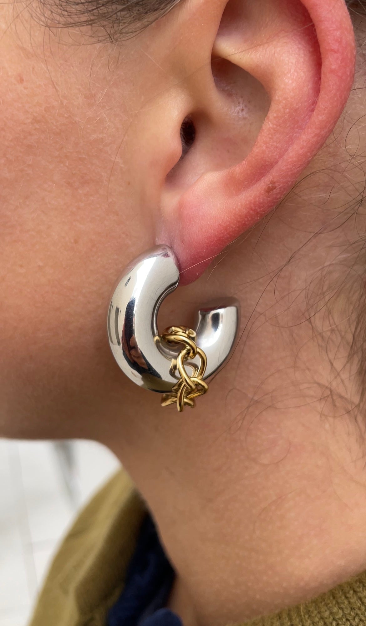 Huge couture hoops