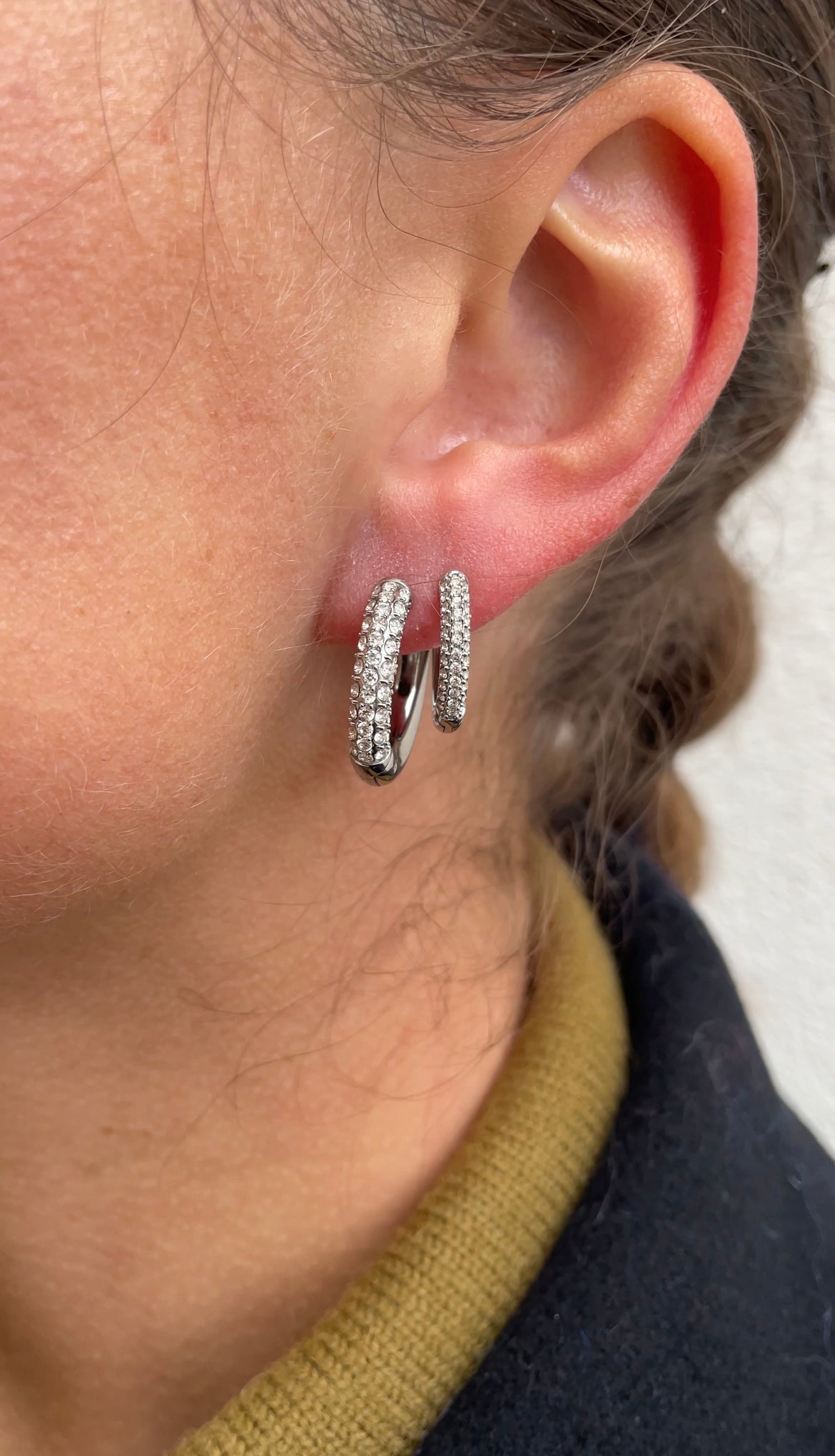 Timeless gems hoops