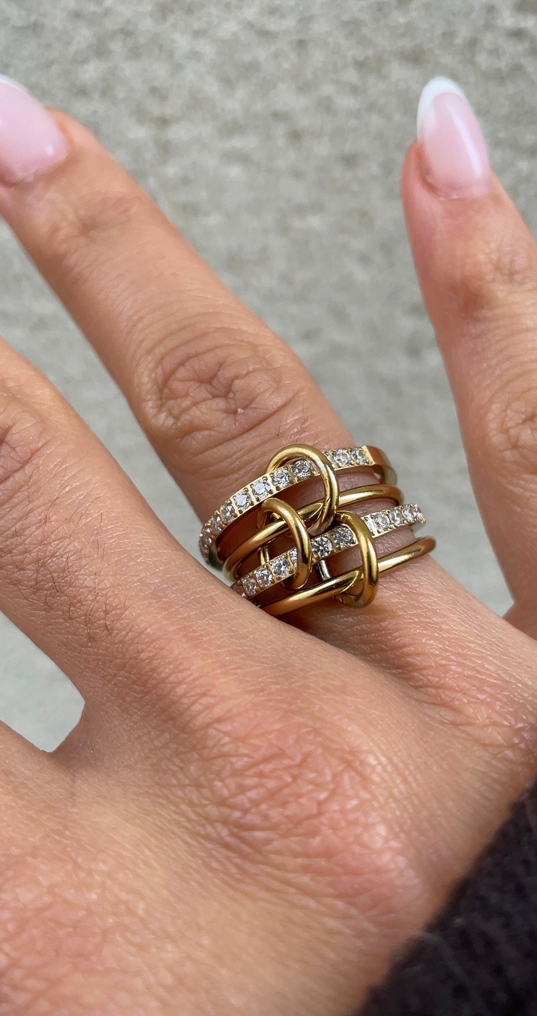 Double couture ring