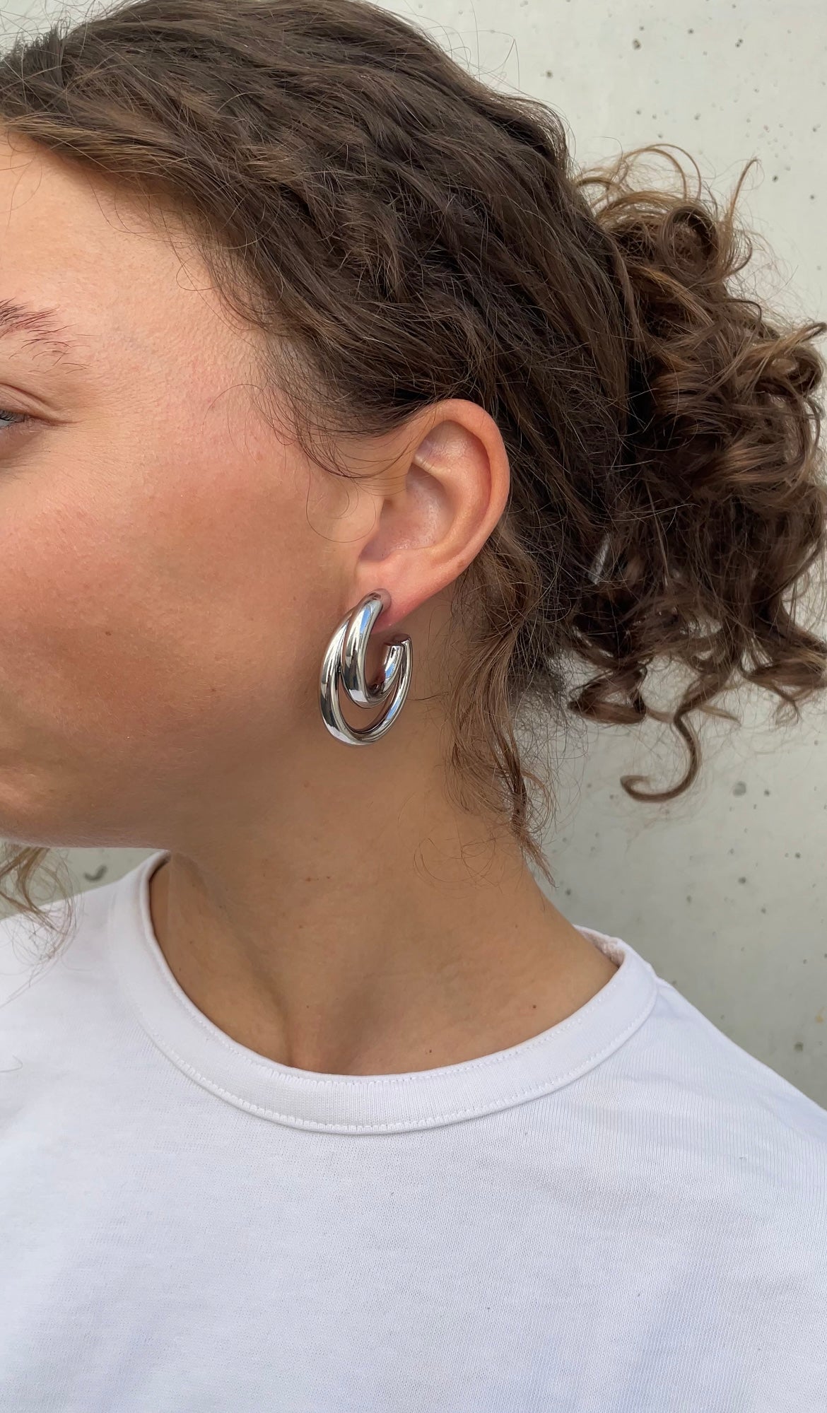 Duo illusion earrings