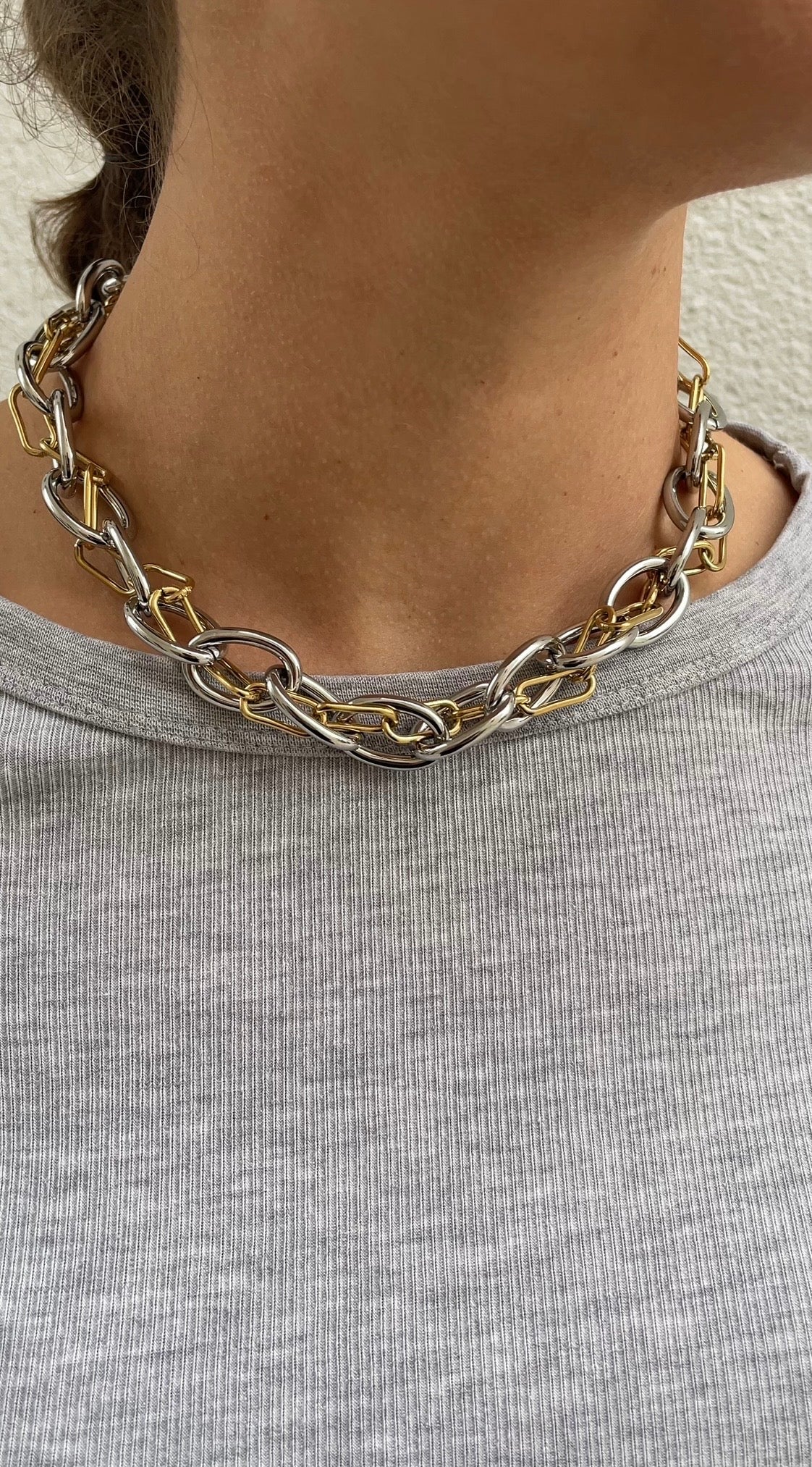 Huge couture necklace