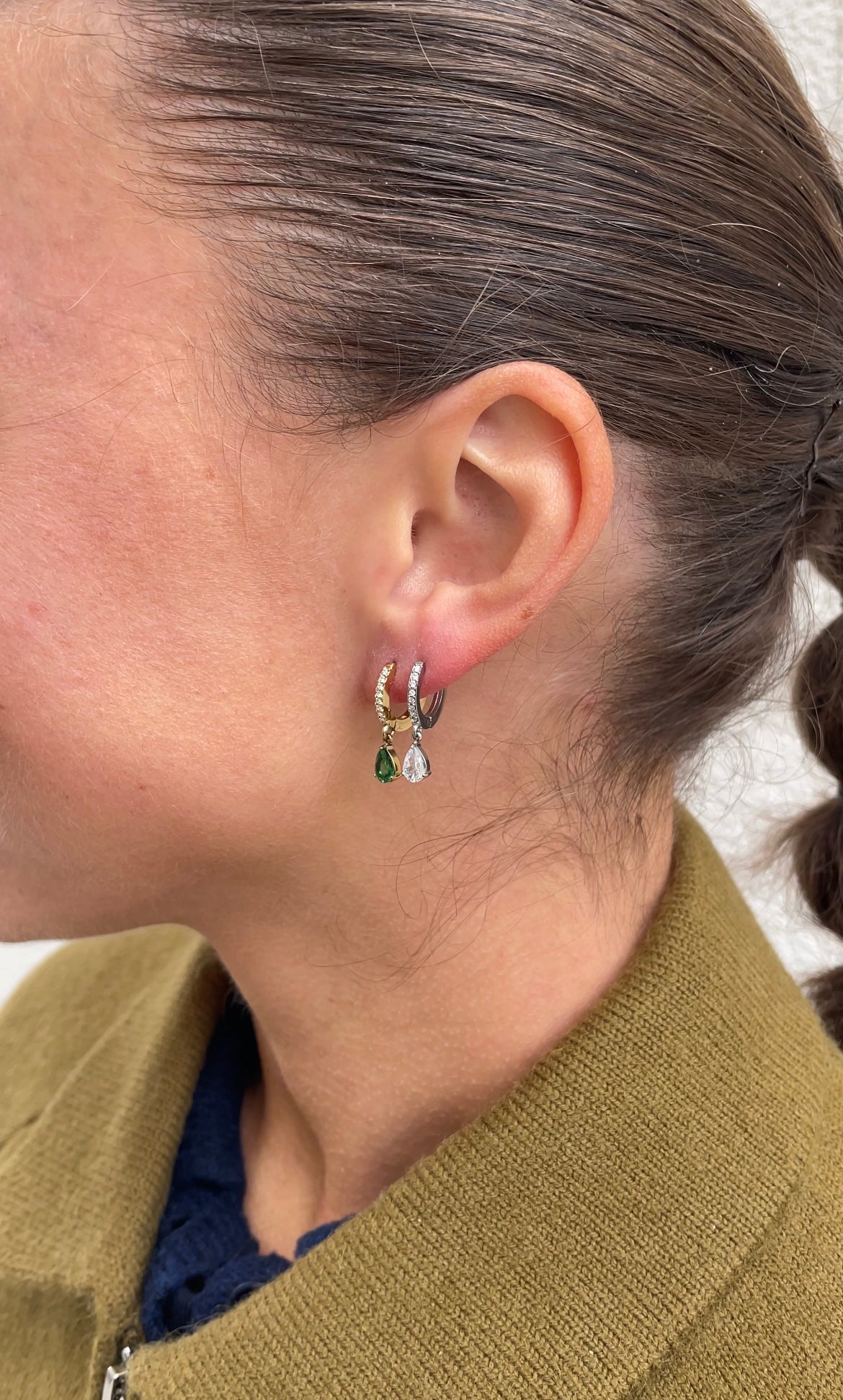 Mono drop earrings