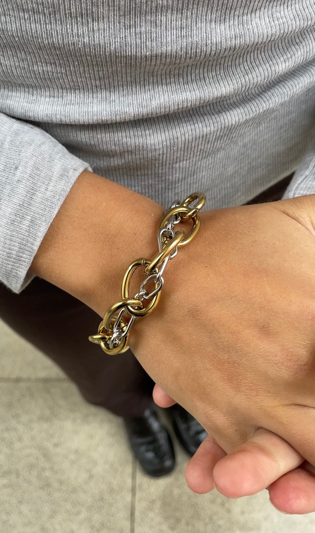 Huge couture bracelet