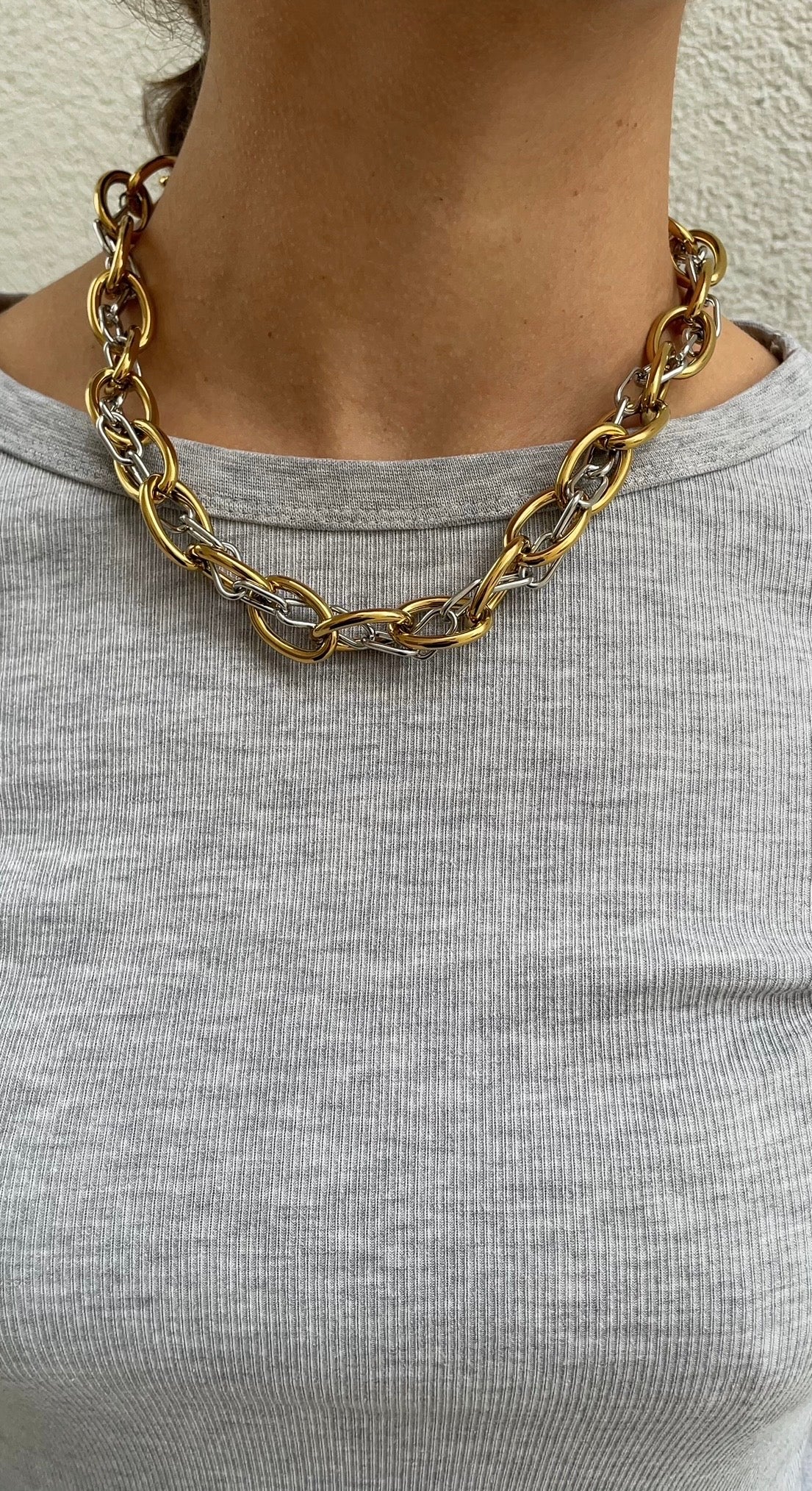 Huge couture necklace