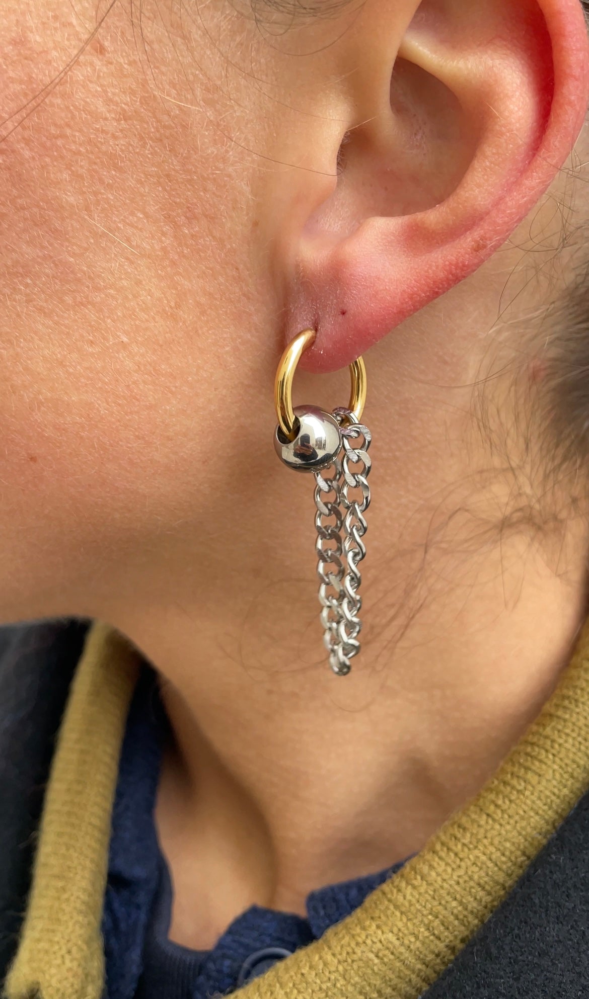 Bold grunge earrings