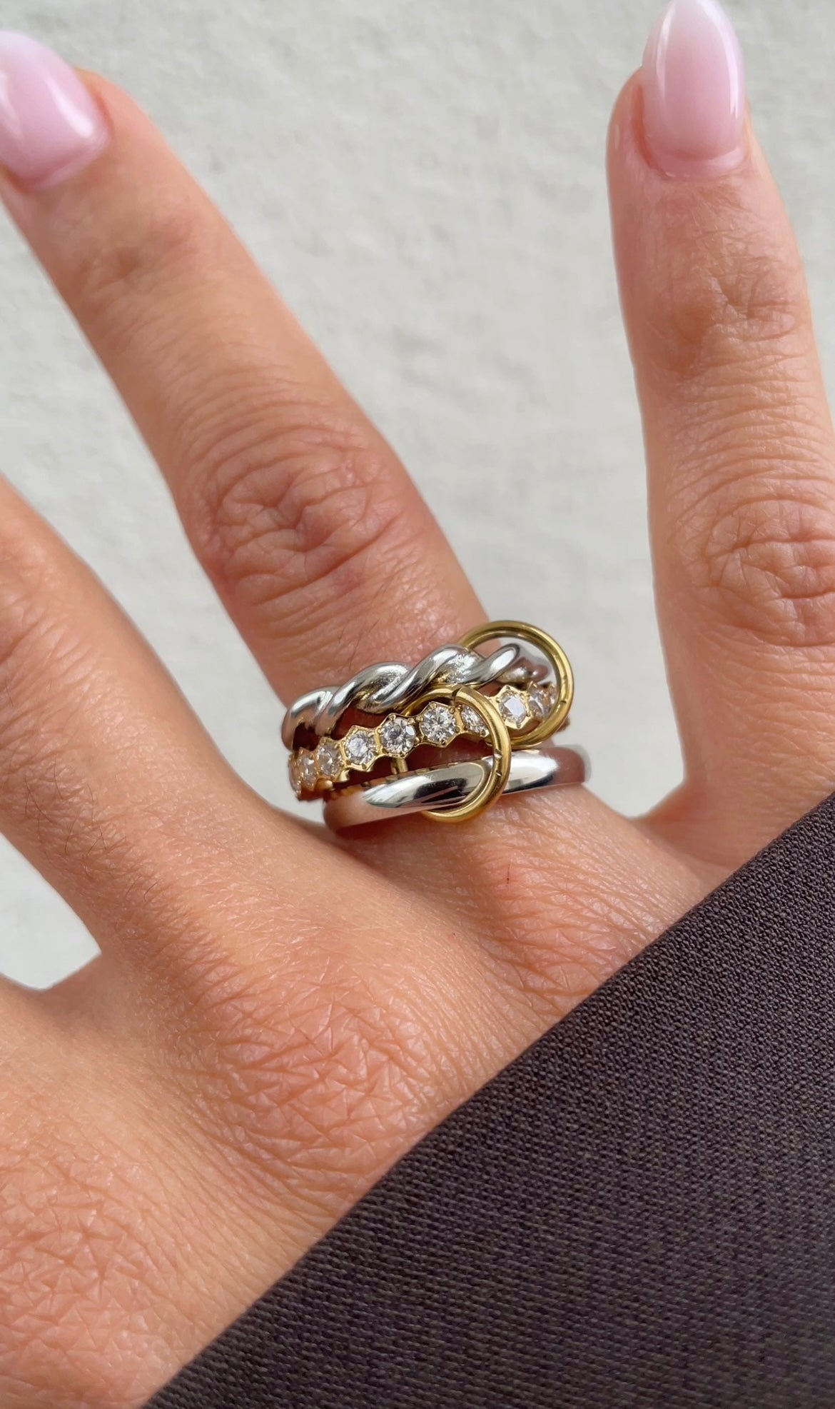 Twisted couture ring