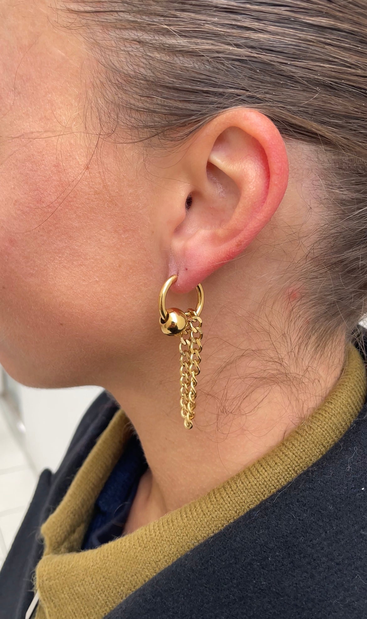 Bold grunge earrings