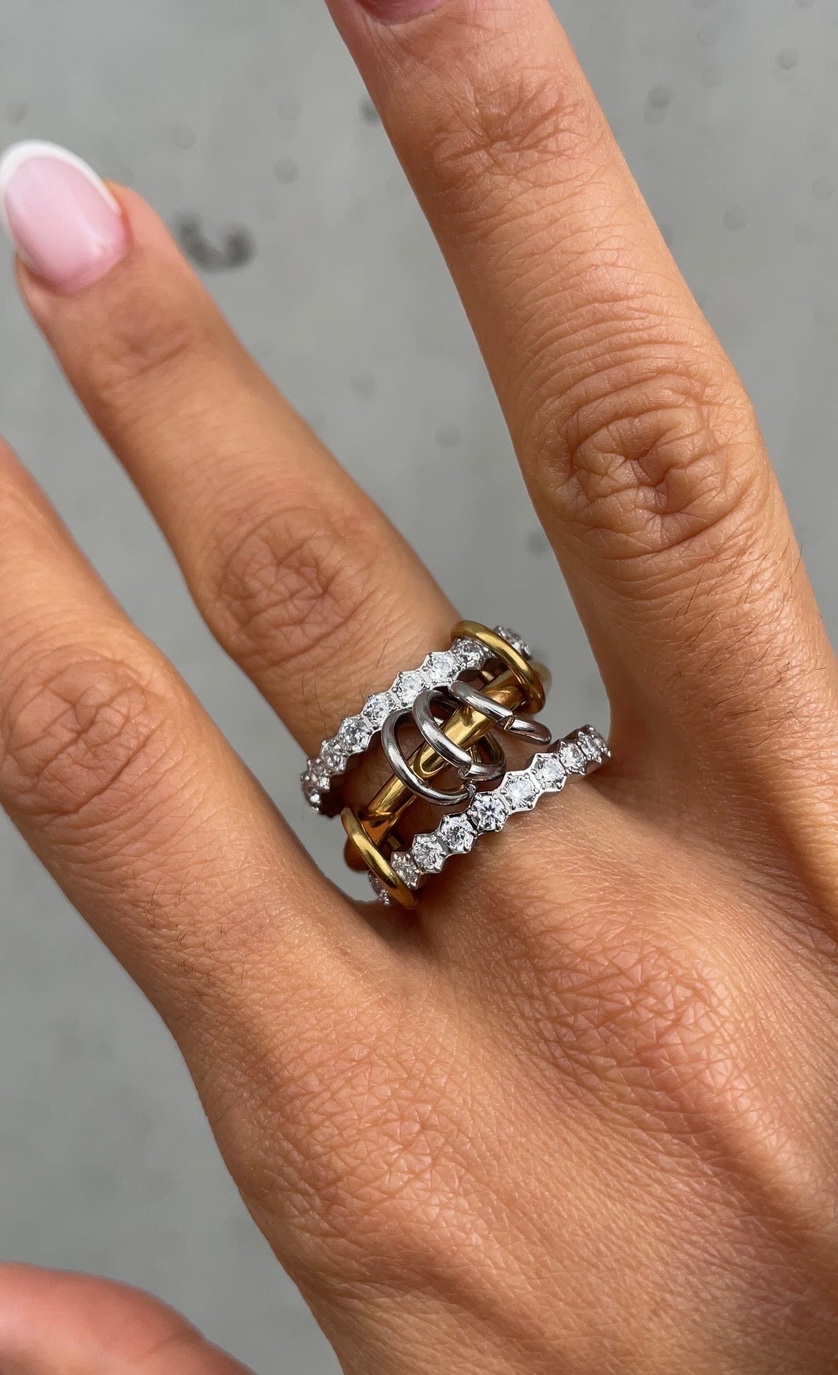 Gems Grunge couture ring