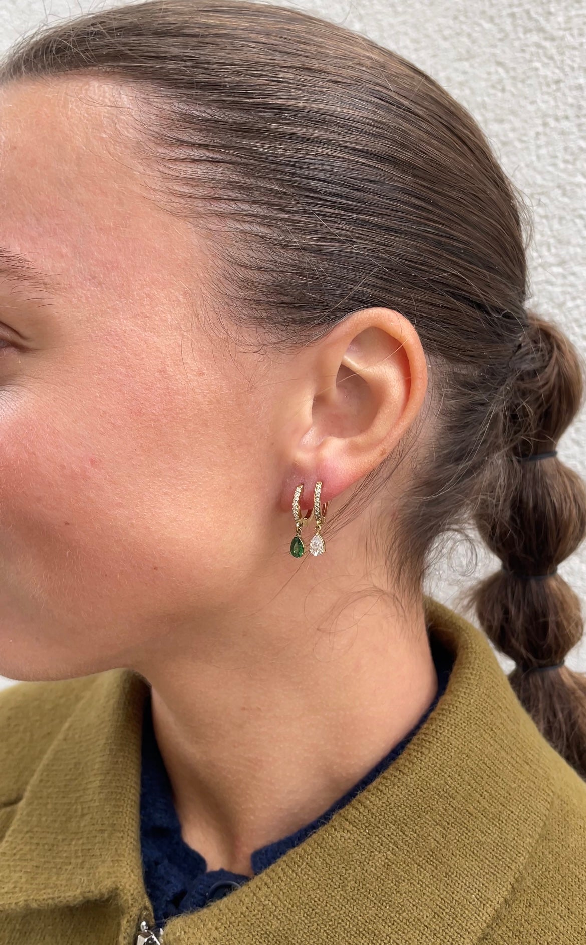 Mono drop earrings