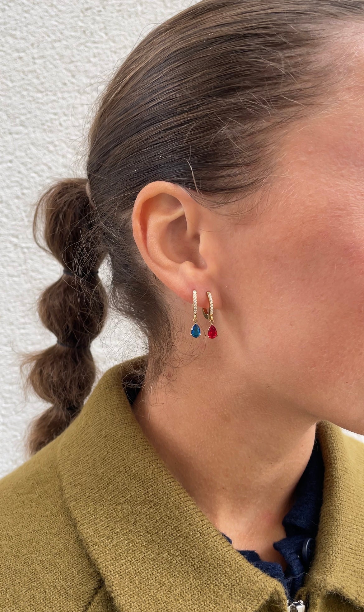 Mono drop earrings