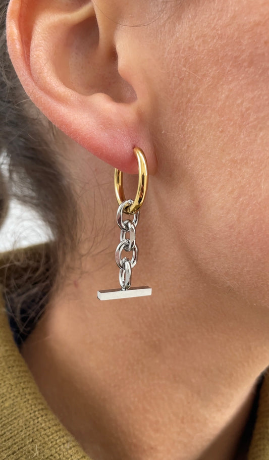 Asymmetric earrings