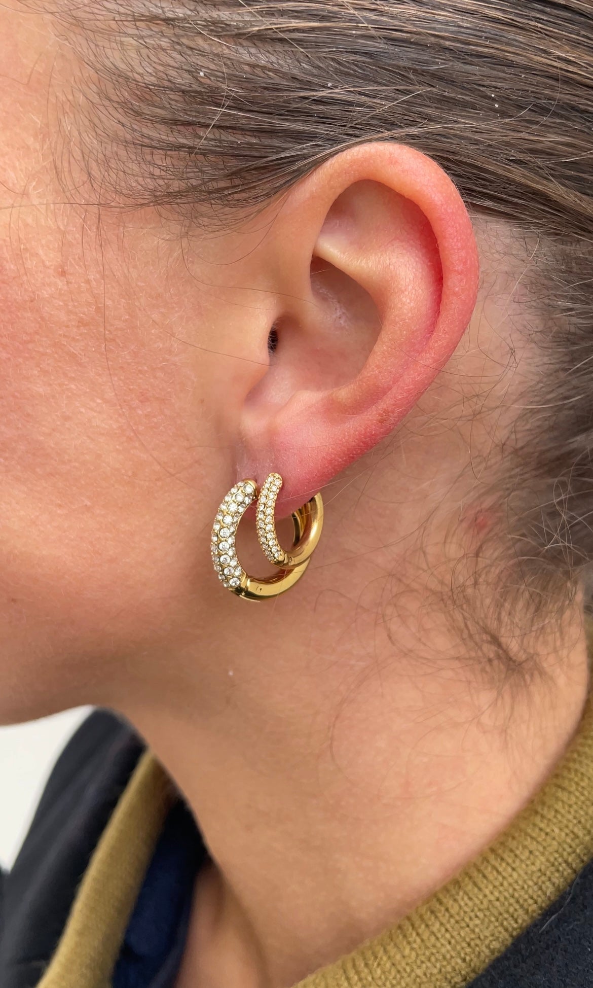 Timeless gems hoops