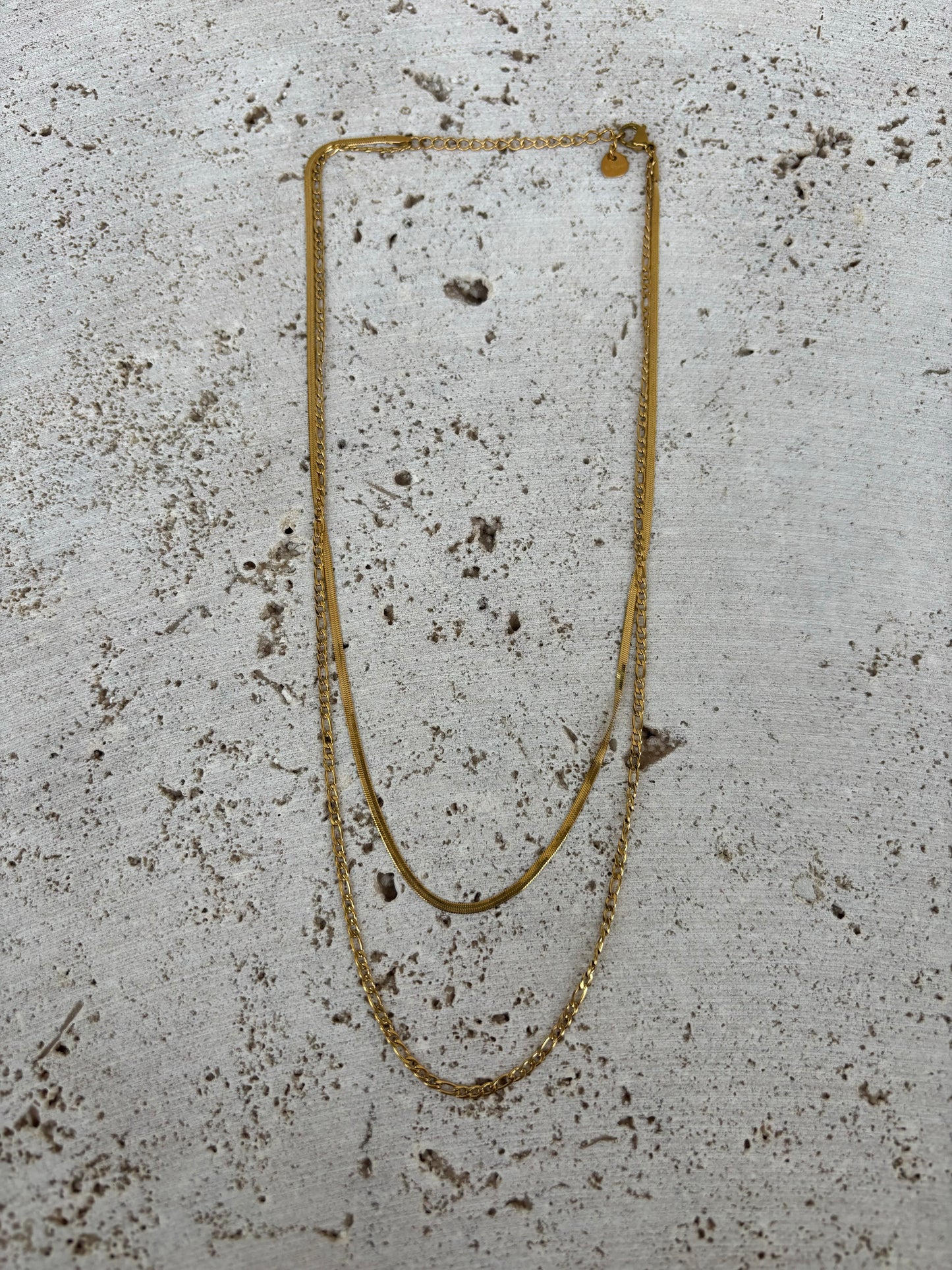 Flat x maillon necklace