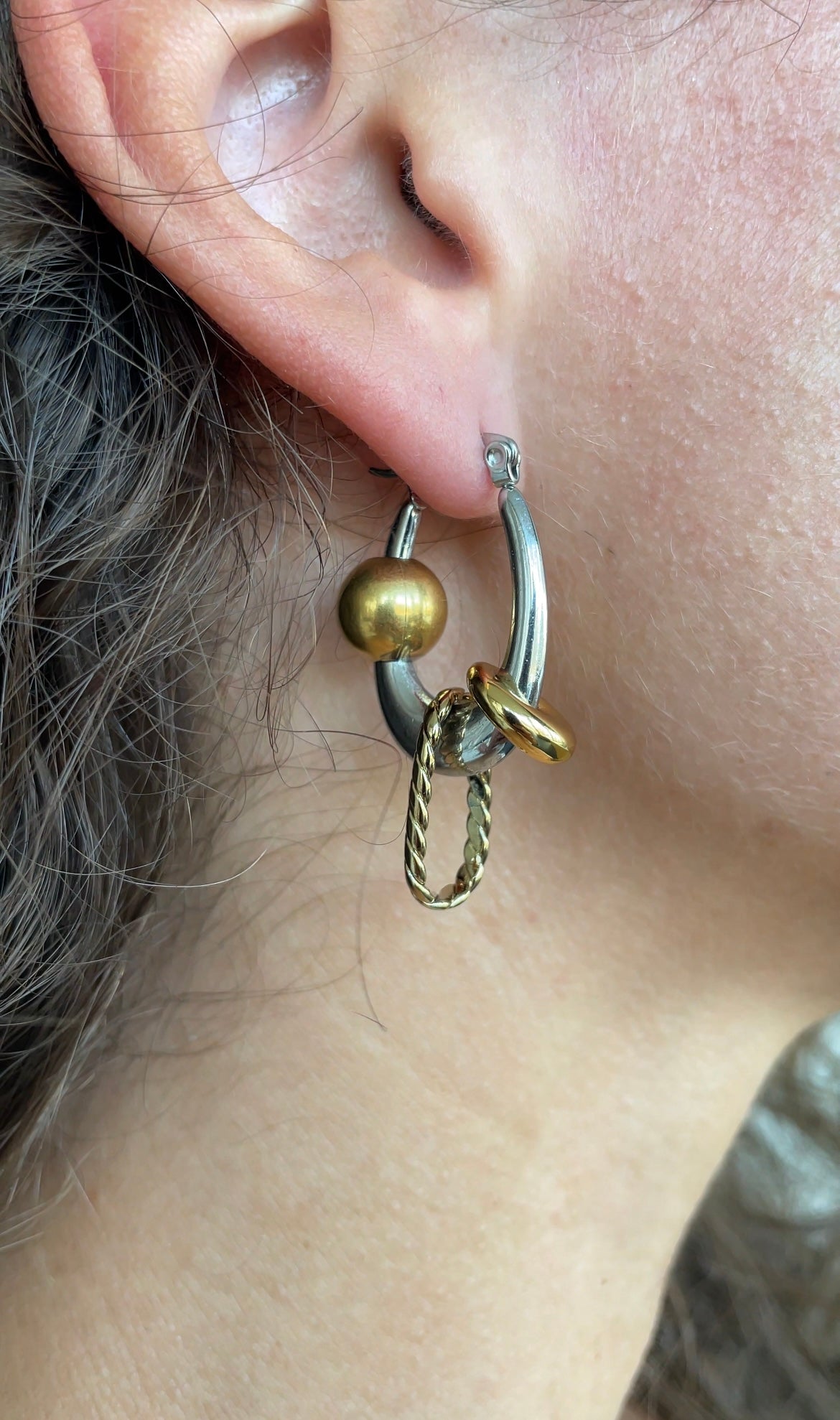 Small galaxy earrings