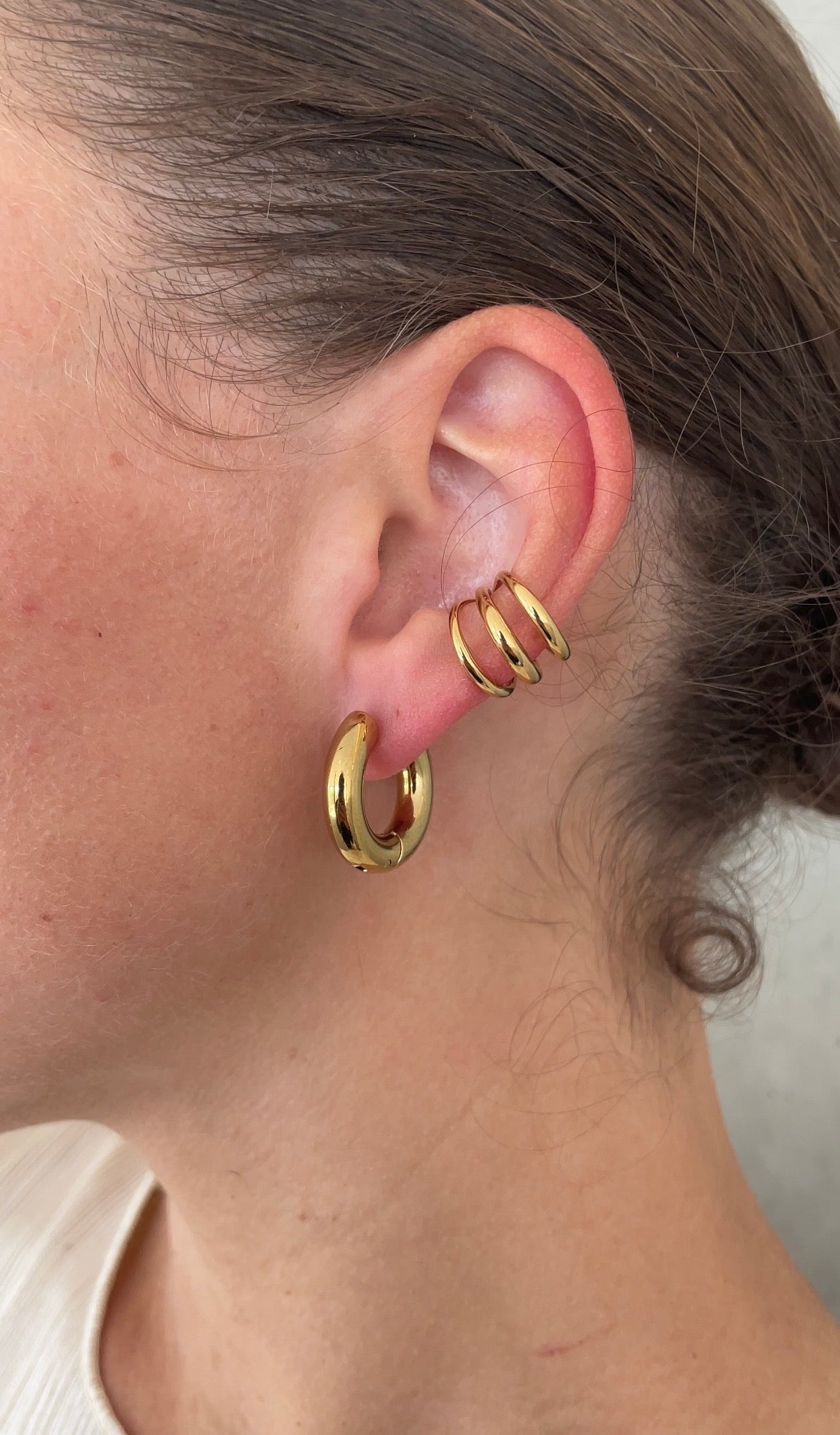 Triple ear cuff