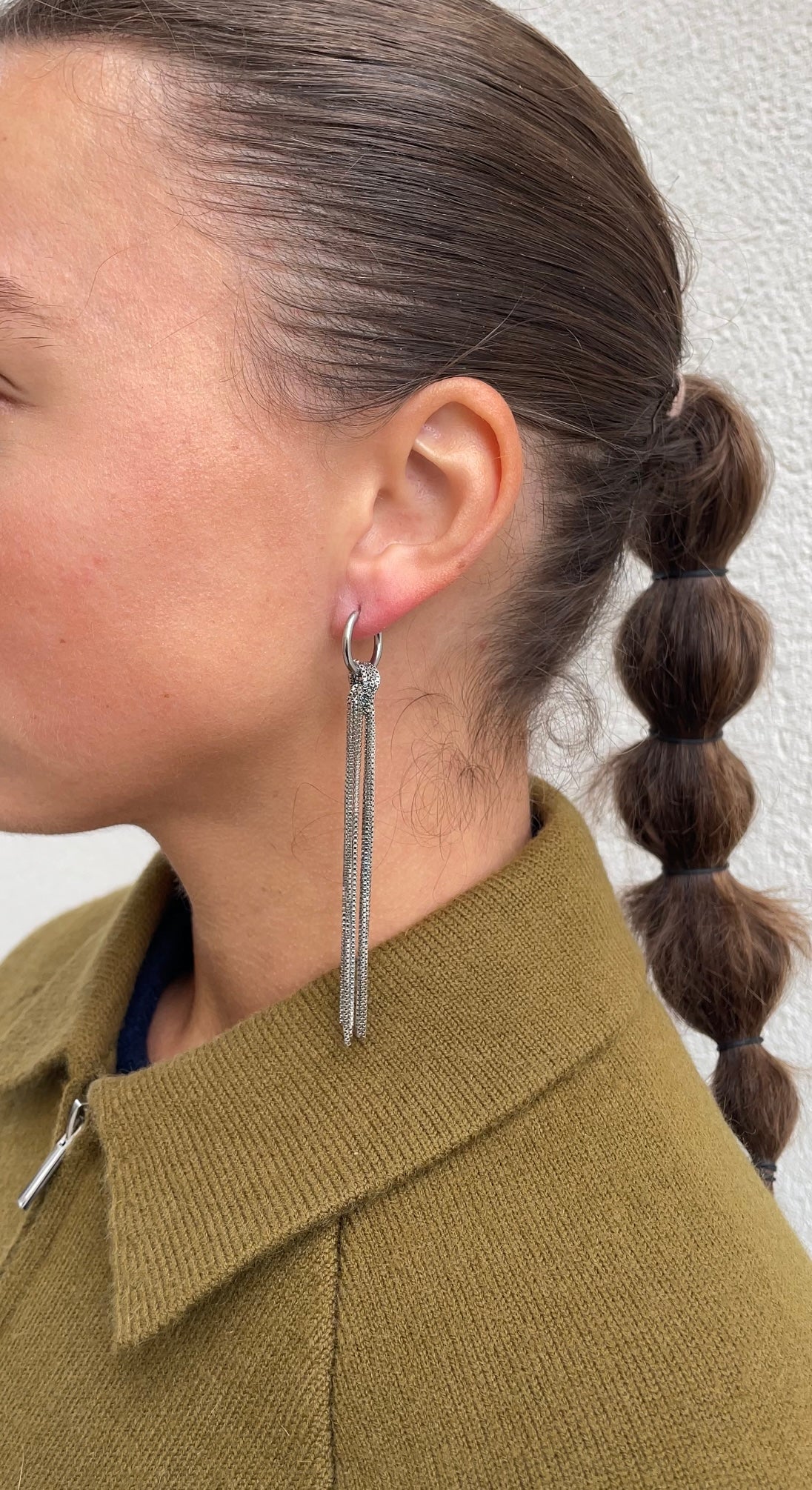 Knot x hoops earrings