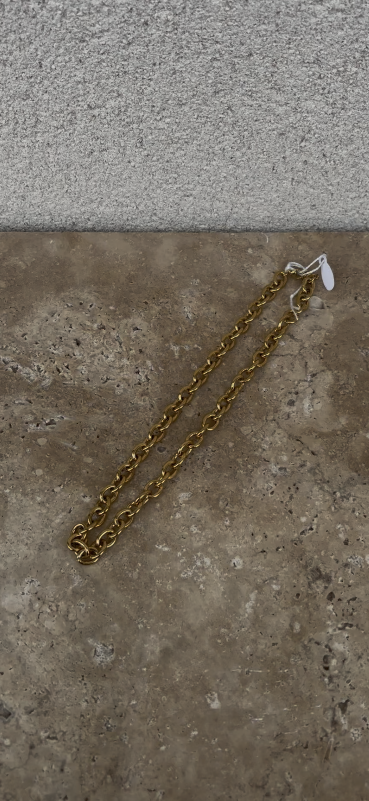 Flat x Chain necklace