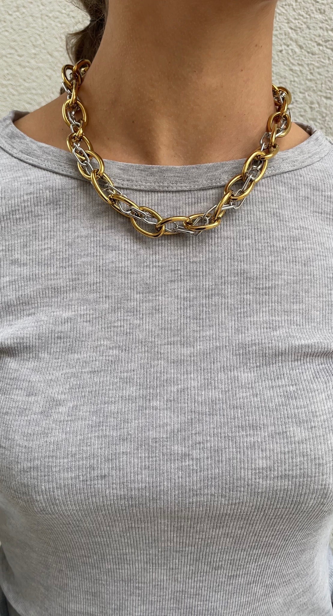 Huge couture necklace