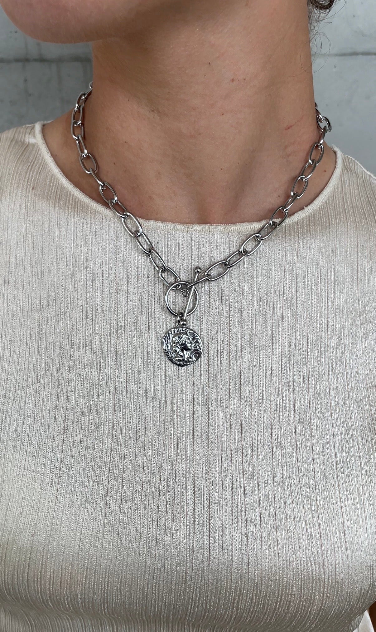 Bold charm necklace