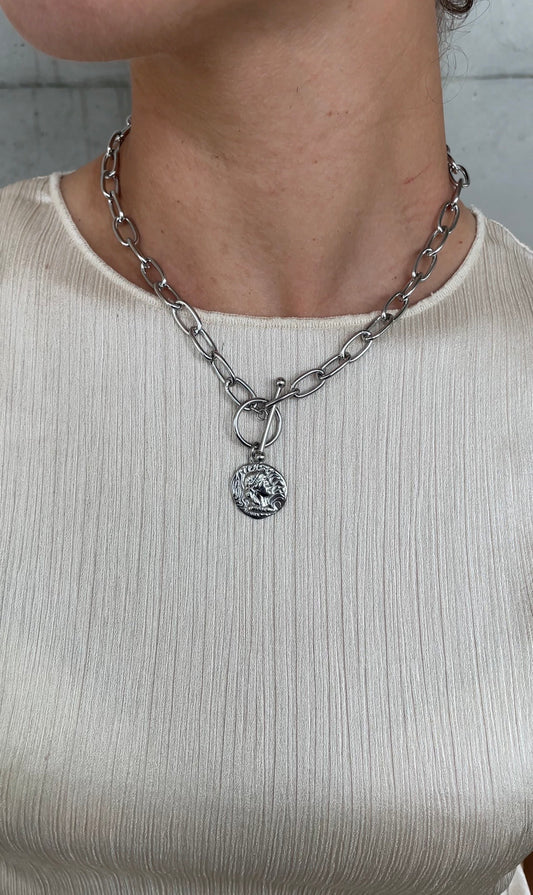 Bold charm necklace
