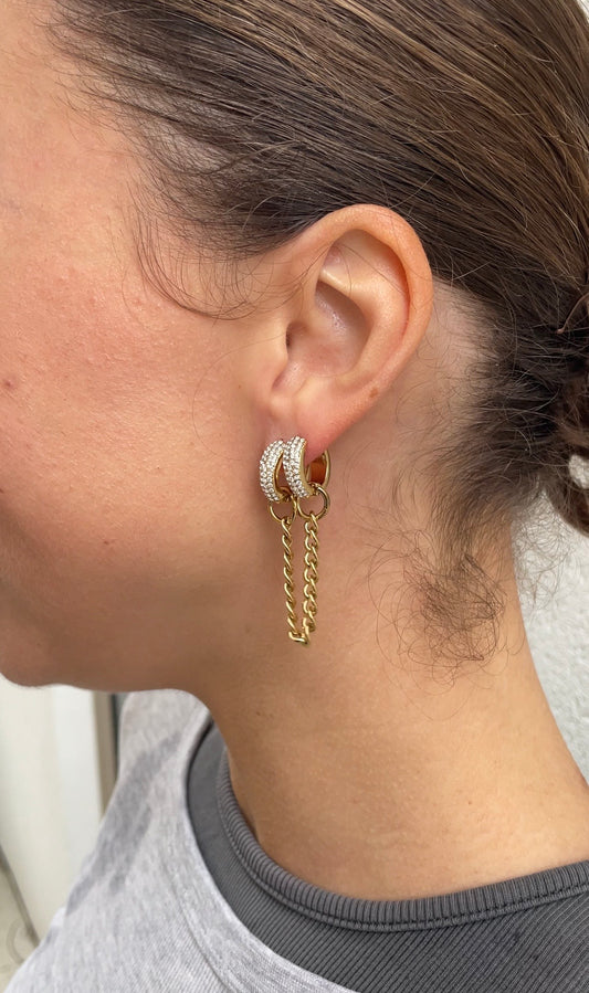 Mono gems earring