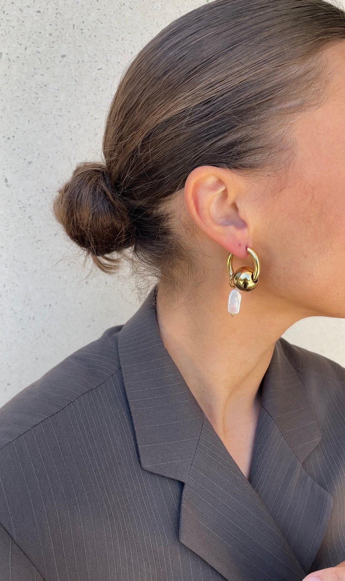 Asymmetric grunge earrings