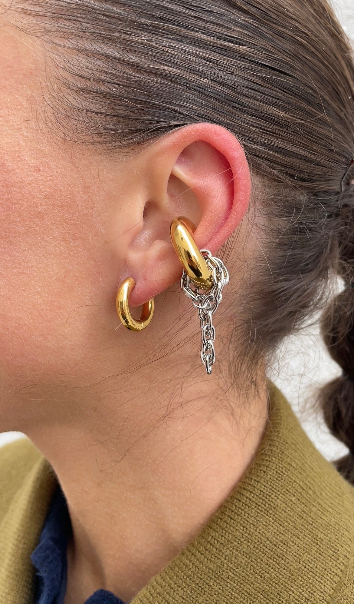 Huge couture ear cuff
