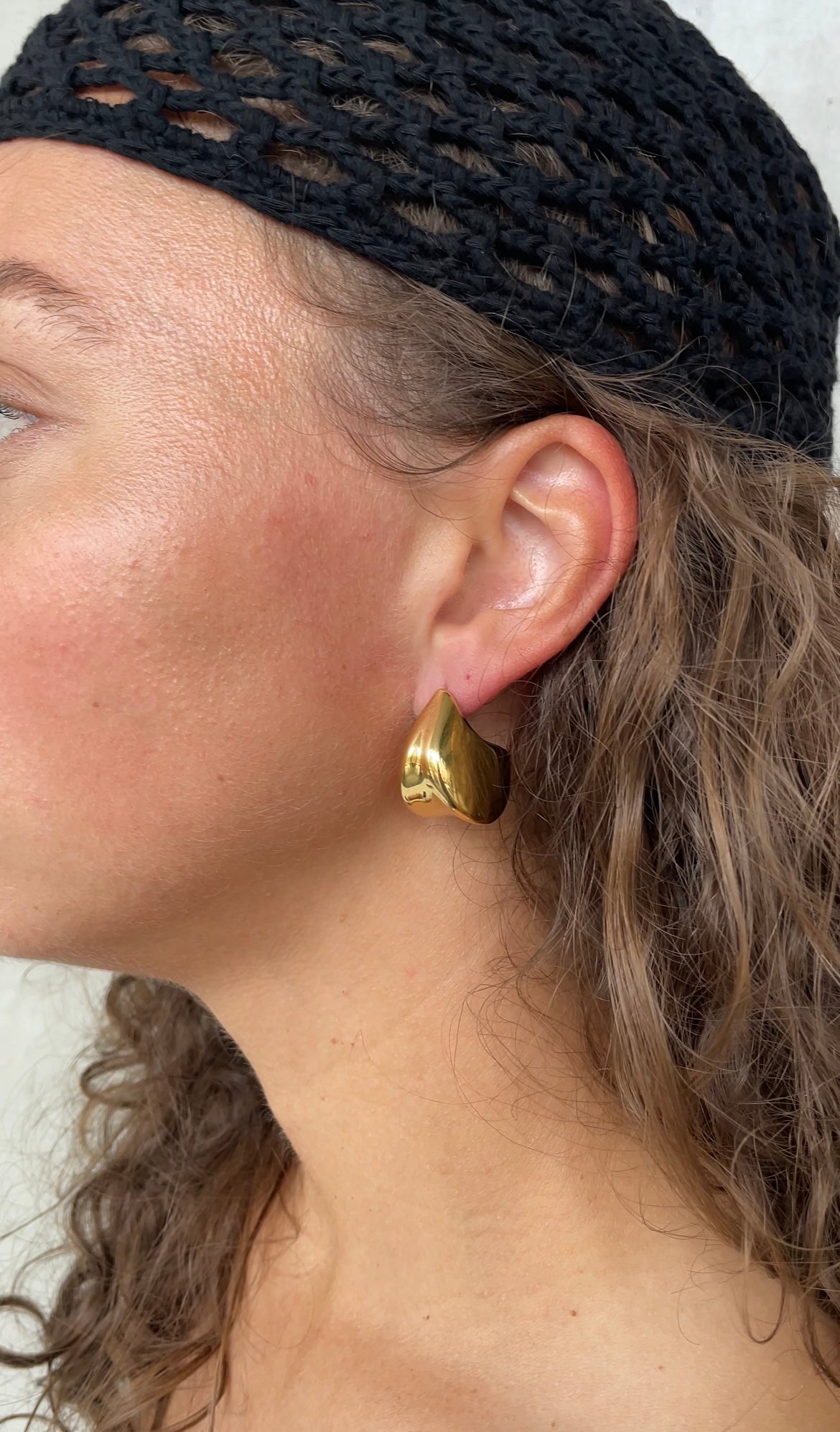 Huge drop earrings