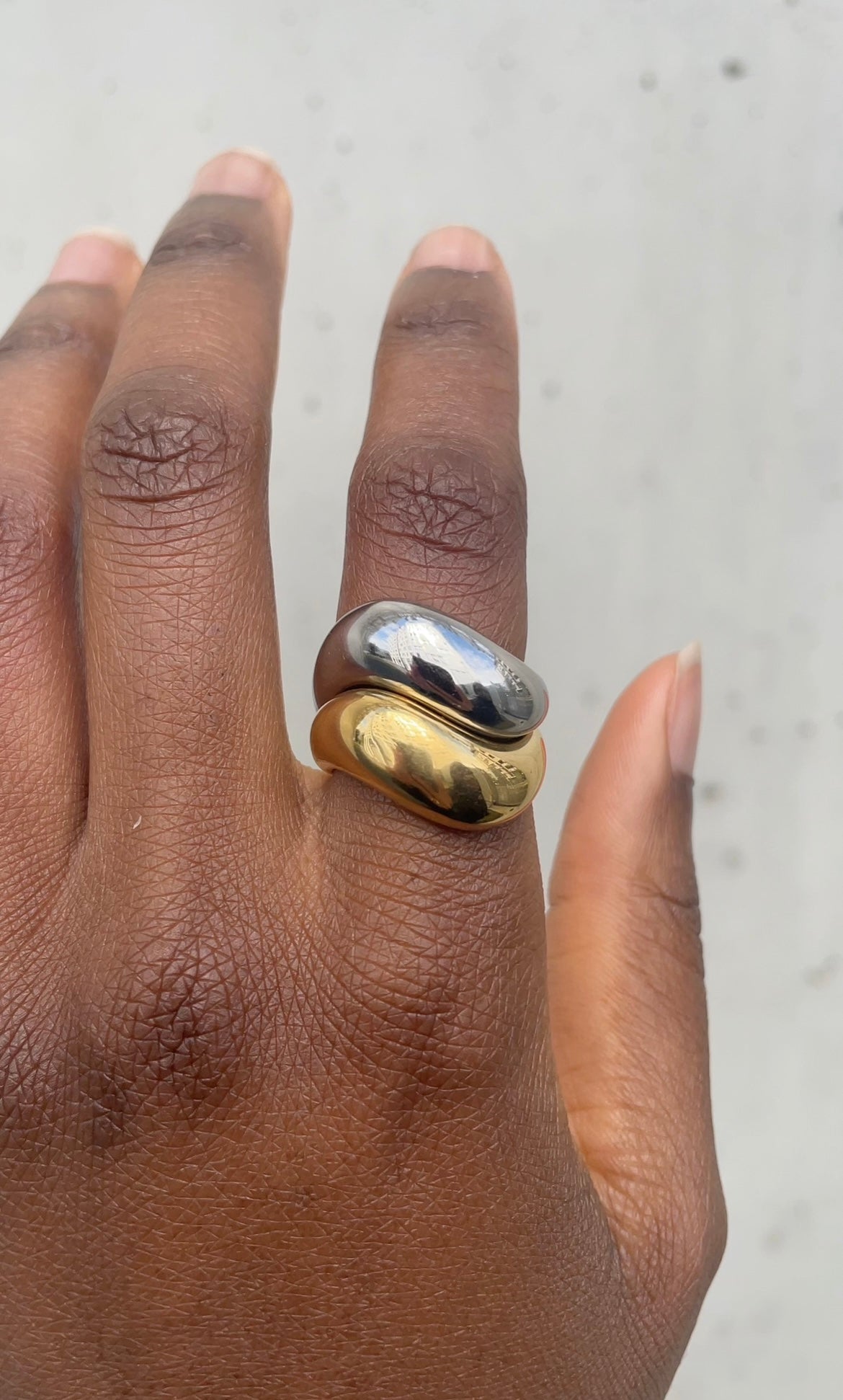 Duo Wave ring