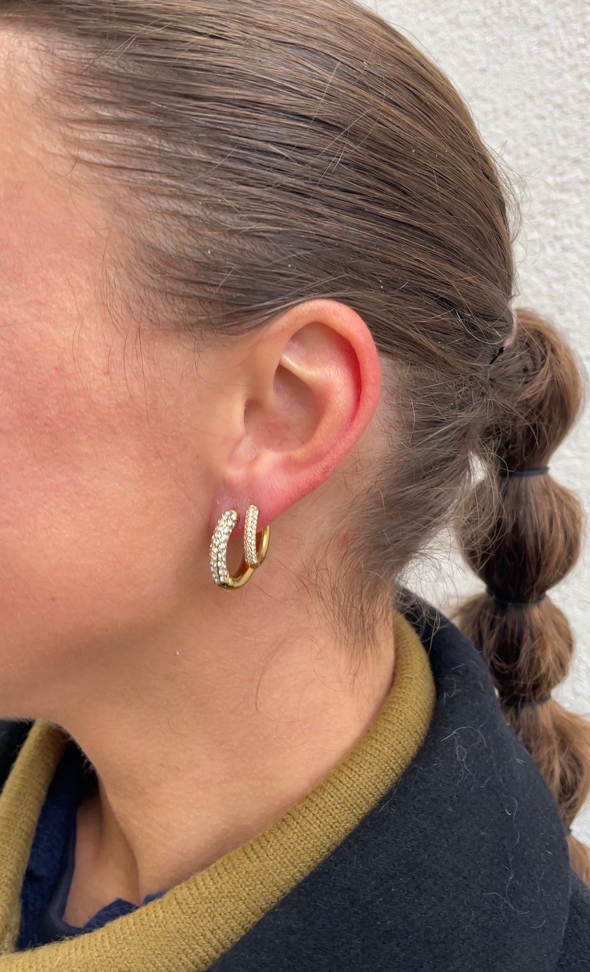 Timeless gems hoops
