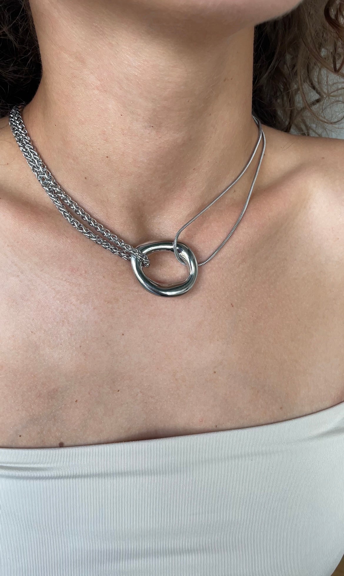 Circular Combined necklace