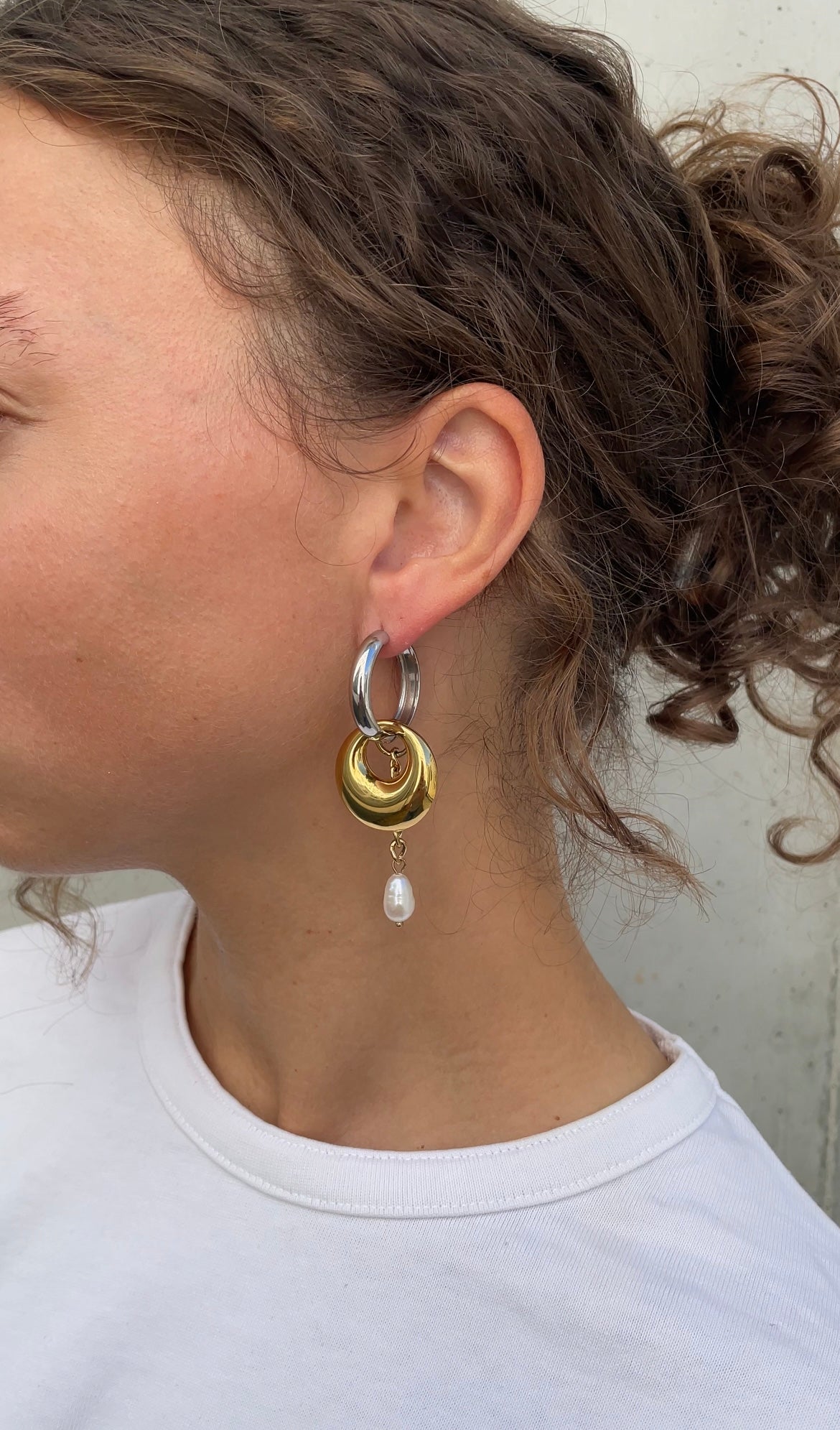 Asymmetric grunge earrings