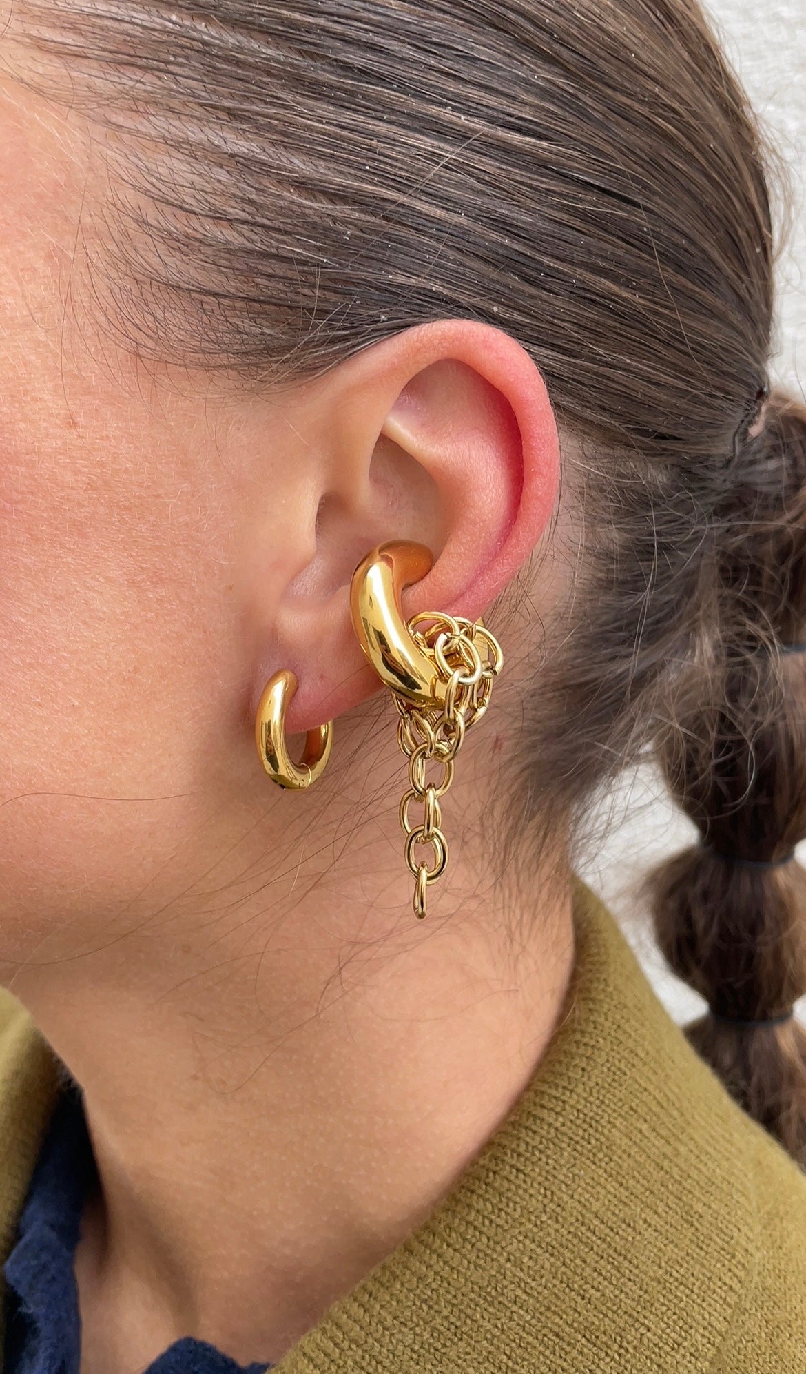 Huge couture ear cuff