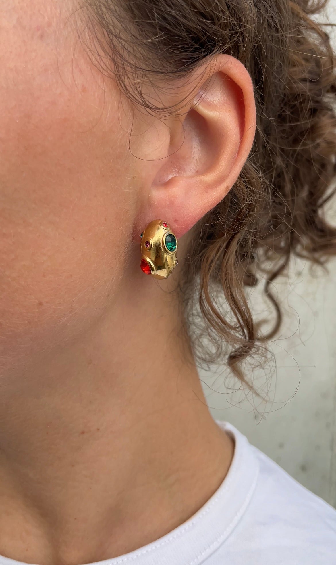 Colored earrings