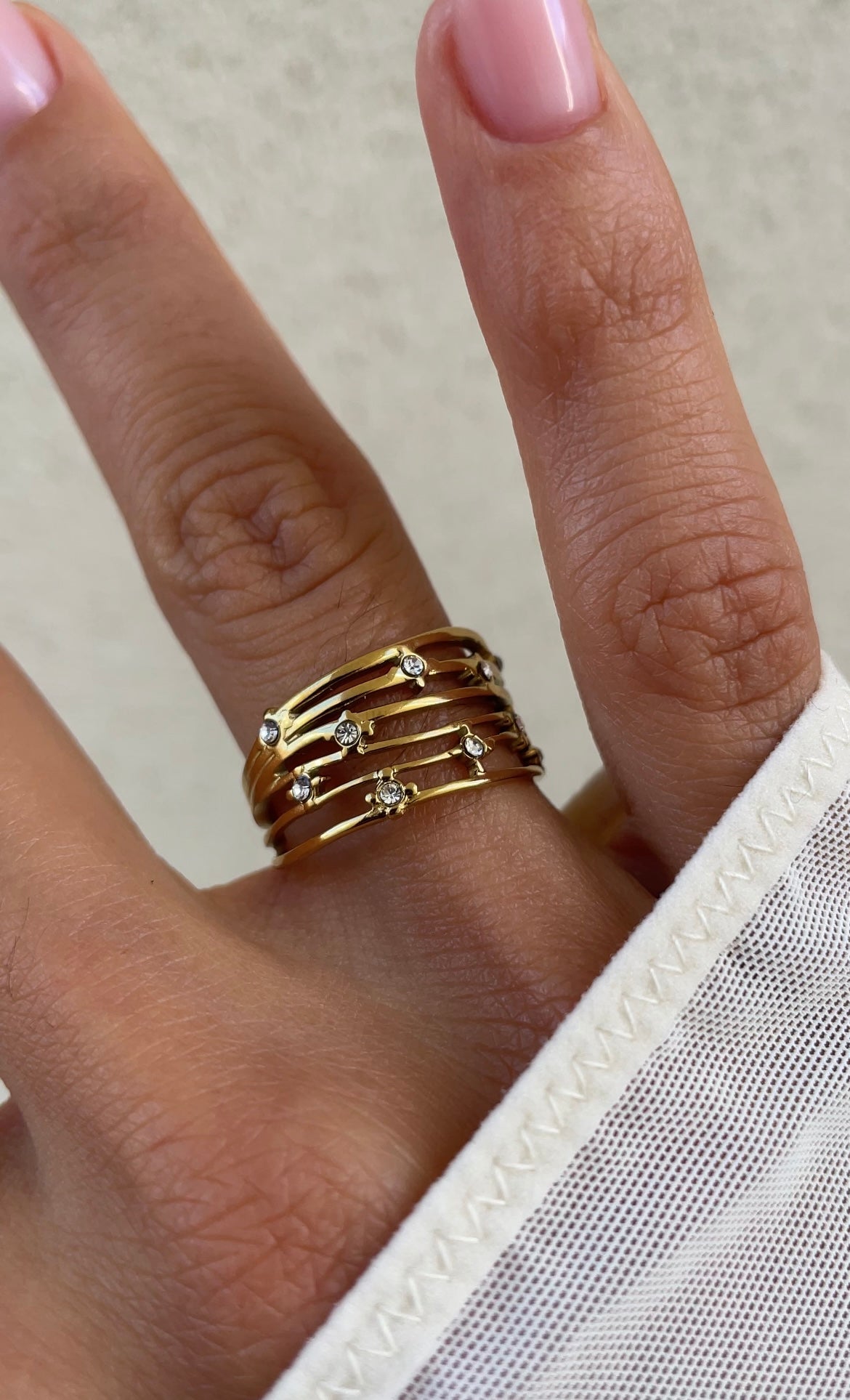 Constellation laced ring