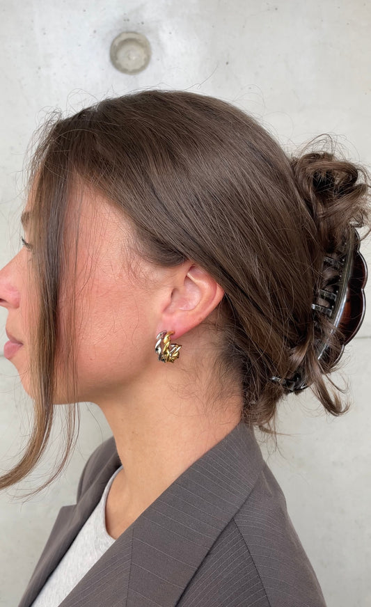 Small torsade earrings