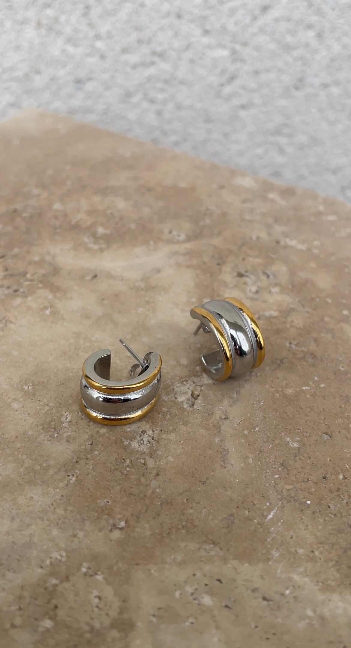 Bicolor earrings